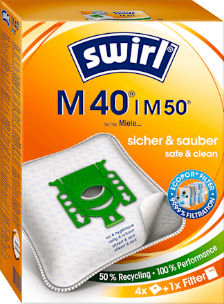 Staubsaugerbeutel M40/M50 EcoPor, 4 St