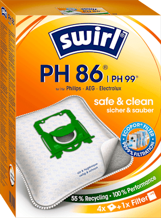Stofzuigerzakken PH86 AirSpace, 4 stuks