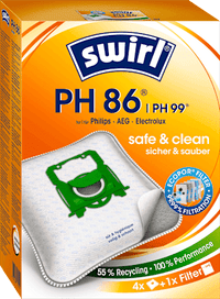 Stofzuigerzakken PH86 AirSpace, 4 stuks