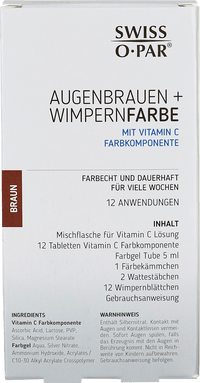 Wenkbrauw- en wimperverf bruin, 1 stuk