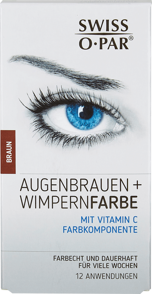 Wenkbrauw- en wimperverf bruin, 1 stuk