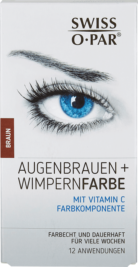 Wenkbrauw- en wimperverf bruin, 1 stuk