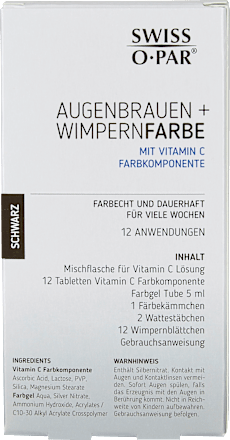 Augenbrauen- und Wimpernfarbe Schwarz, 1 St