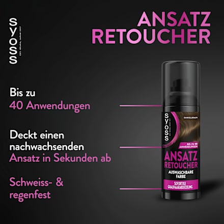 Ansatz Retoucher Dunkelbraun, 120 ml
