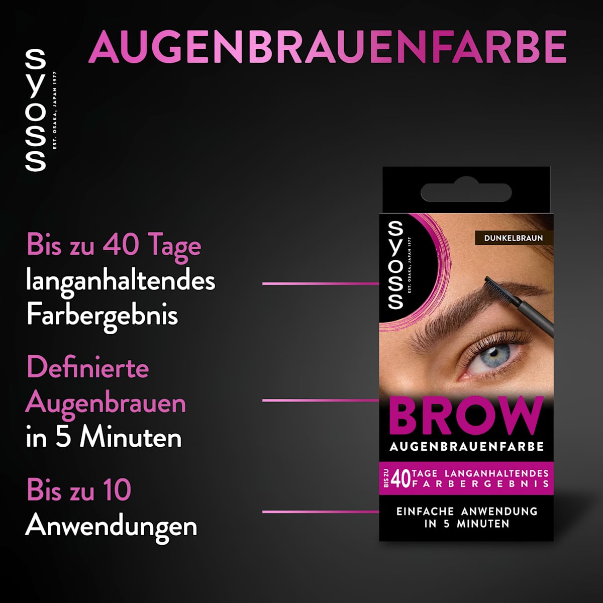 Wenkbrauwkleur donkerbruin 4-1, 17 ml