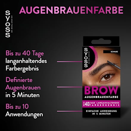 Augenbrauenfarbe Schwarz 1-1, 17 ml