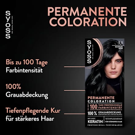 Haarkleur 1_1 Zwart, 1 stuk