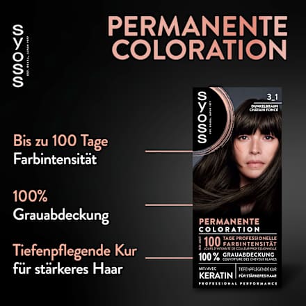 Haarkleur 3_1 Donkerbruin, 1 stuk