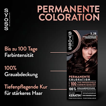 Haarkleur 3_28 Donkere Chocolade, 1 st