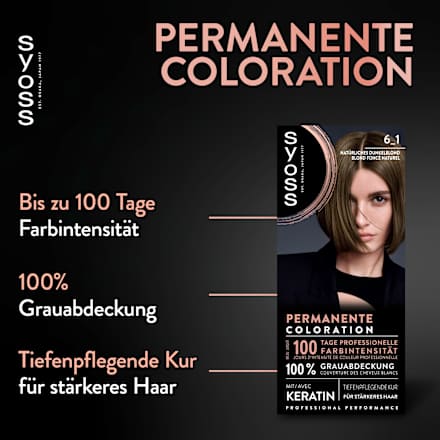 Haarkleur 6_1 Natuurlijk Donkerblond, 1 st