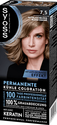 Haarkleur 7_5 Medium Asblond, 1 stuk