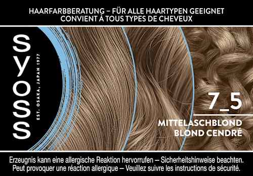 Haarkleur 7_5 Medium Asblond, 1 stuk