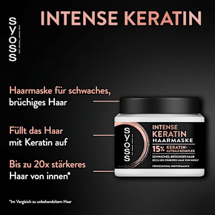 Haarmasker Intense Keratine, 400 ml