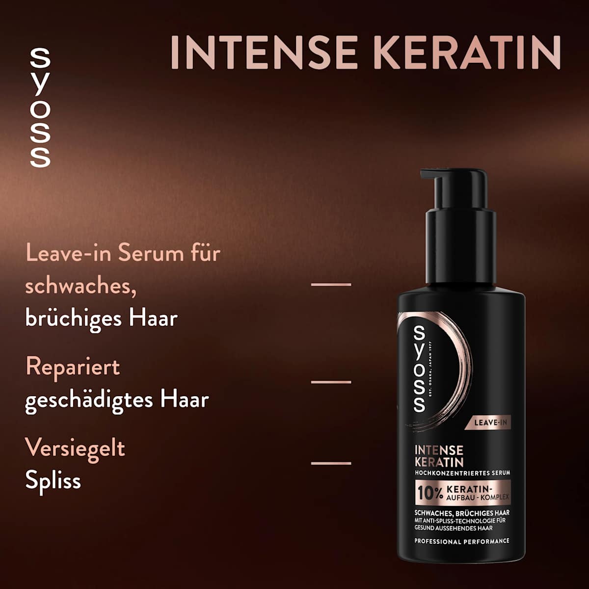 syoss Leave-In Serum Intense Keratin, 100 ml
