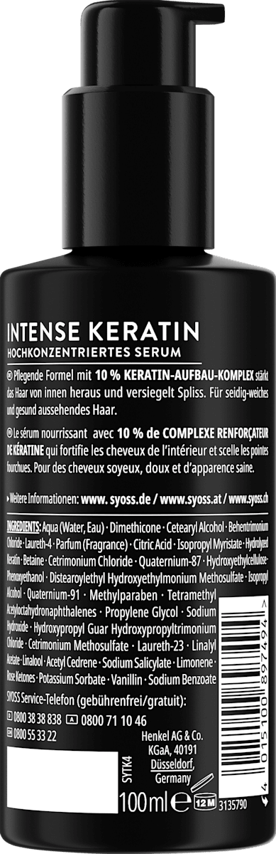 syoss Leave-In Serum Intense Keratin, 100 ml