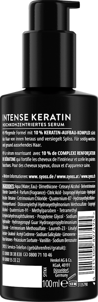 syoss Leave-In Serum Intense Keratin, 100 ml