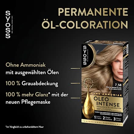Syoss Oleo Intense Haarfarbe 7_58 Kühles Blond, 1 St