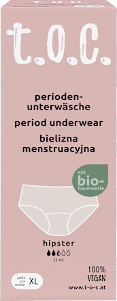 Periodenunterwäsche Hipster schwarz Gr. XL, 1 St