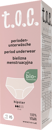 Periodenunterwäsche Hipster schwarz Gr. XS, 1 St