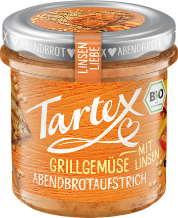 Brotaufstrich, Grillgemüse mit Linsen, 140 g