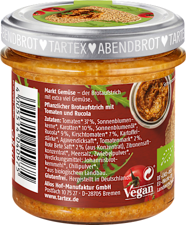 Brotaufstrich, Kirschtomate Rucola, 135 g