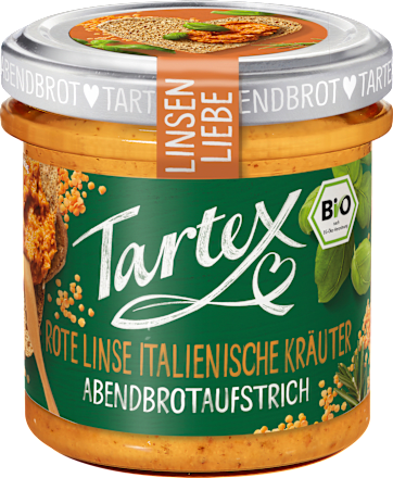 Broodbeleg, rode linzen, Italiaanse kruiden, 140 g