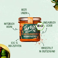 Broodbeleg, rode linzen, Italiaanse kruiden, 140 g