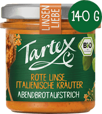 Broodbeleg, rode linzen, Italiaanse kruiden, 140 g