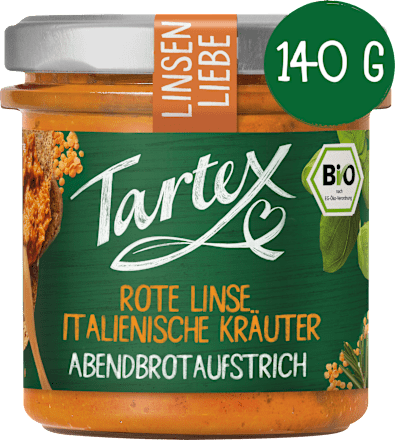 Broodbeleg, rode linzen, Italiaanse kruiden, 140 g