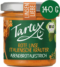 Broodbeleg, rode linzen, Italiaanse kruiden, 140 g