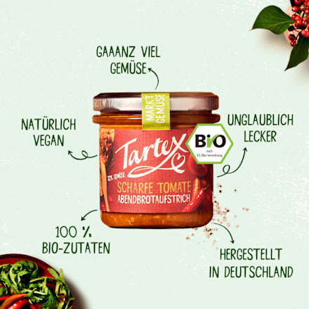 Brotaufstrich, Scharfe Tomate, 135 g