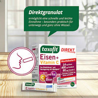 IJzer + Foliumzuur + Vitamine C direct granulaat (20 stuks), 22 g