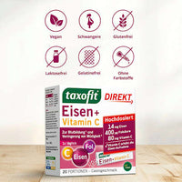 IJzer + Foliumzuur + Vitamine C direct granulaat (20 stuks), 22 g