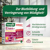 Eisen + Folsäure + Vitamin C direkt Granulat (20 Stück), 22 g