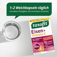 IJzer + Vitamine C Capsules, 40 stuks