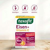 Eisen + Vitamin C Kapseln, 40 St