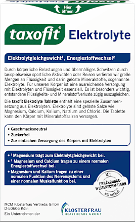 Elektrolyte Tablette 20 St, 40,5 g