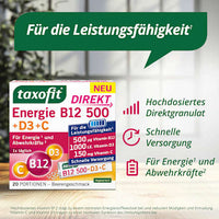 Energie B12 500 + D3 + C Direktgranulat 20 St, 34 g