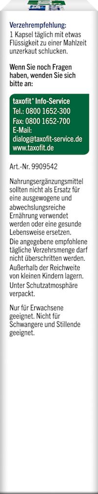 taxofit Gedächtnis + Leistung Kapseln, 31,2 g