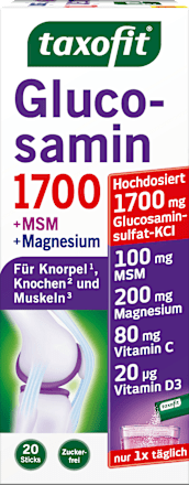 Glucosamine 1700 + MSM + Magnesium Sticks 20 stuks, 80 g