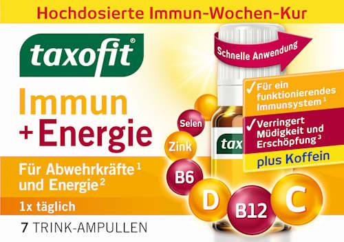 Immune + Energy Drinking Ampullen Immune Cure 7 stuks, 83,8 g