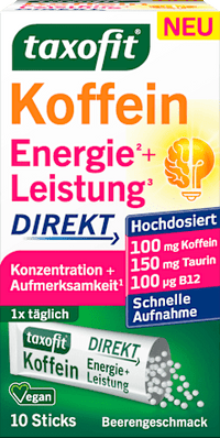Koffein Energie + Leistung Direkt Sticks 10 St, 20 g