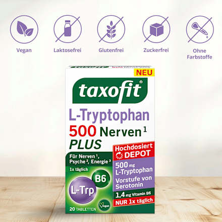 L-Tryptofaan 500 tabletten, 20 stuks