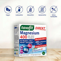 Magnesium 400 + B1 + B6 + B12 + Folsäure 800 Direkt-Granulat 20 St., 40 g
