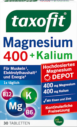 Magnesium 400 + Kalium Tabletten 30 stuks, 63 g