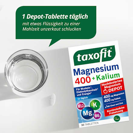 Magnesium 400 + Kalium Tabletten 30 St, 63 g