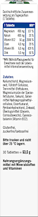 Magnesium 400 + Kalium Tabletten 30 stuks, 63 g