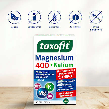 Magnesium 400 + Kalium Tabletten 30 stuks, 63 g