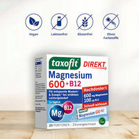 Magnesium 600 + B12 Direkt-Granulat 20 St, 40 g