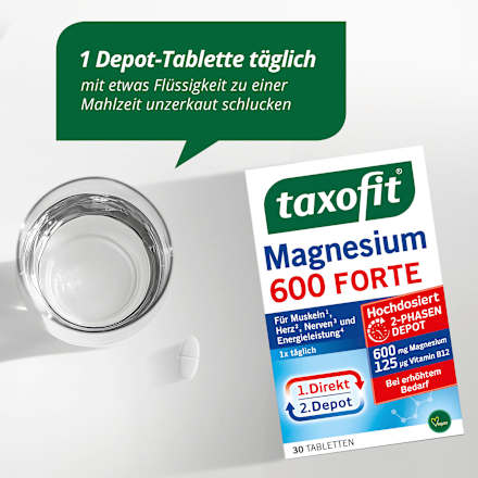 Magnesium 600 Forte Depot Tabletten 30 stuks, 51,2 g
